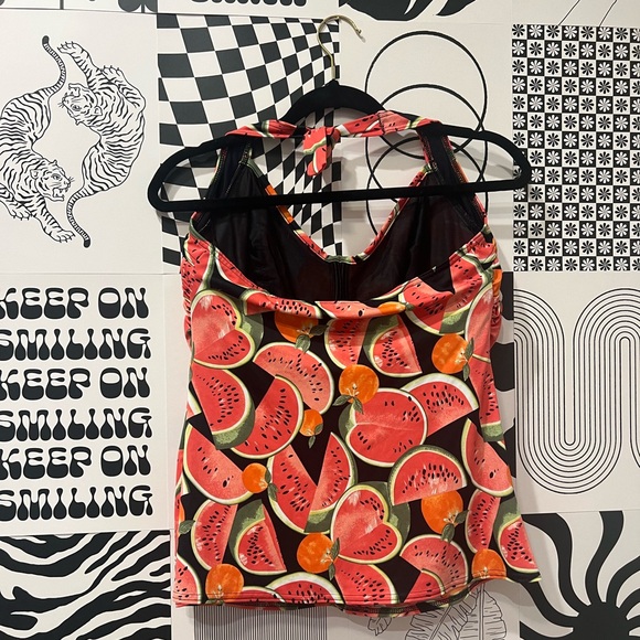 Freya Watermelon Underwired Tankini Swim 34F Top - Picture 2 of 8